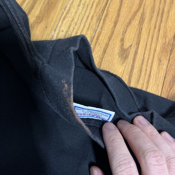 Vintage 90s Black Vavoom QC T-Shirt All Sport XL Single Stitched Made In USA - Picture 9 of 9